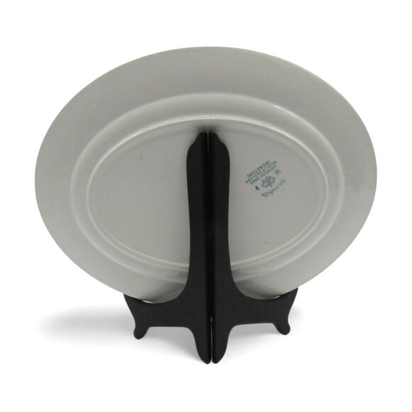 VINTAGE Johnson Bros Snowhite Oval PLATTER Ironstone Pine Dinnerware England - Picture 7 of 10